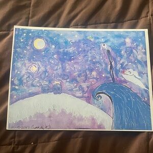 Nightmare before Xmas Fandom/Vibes illustration print